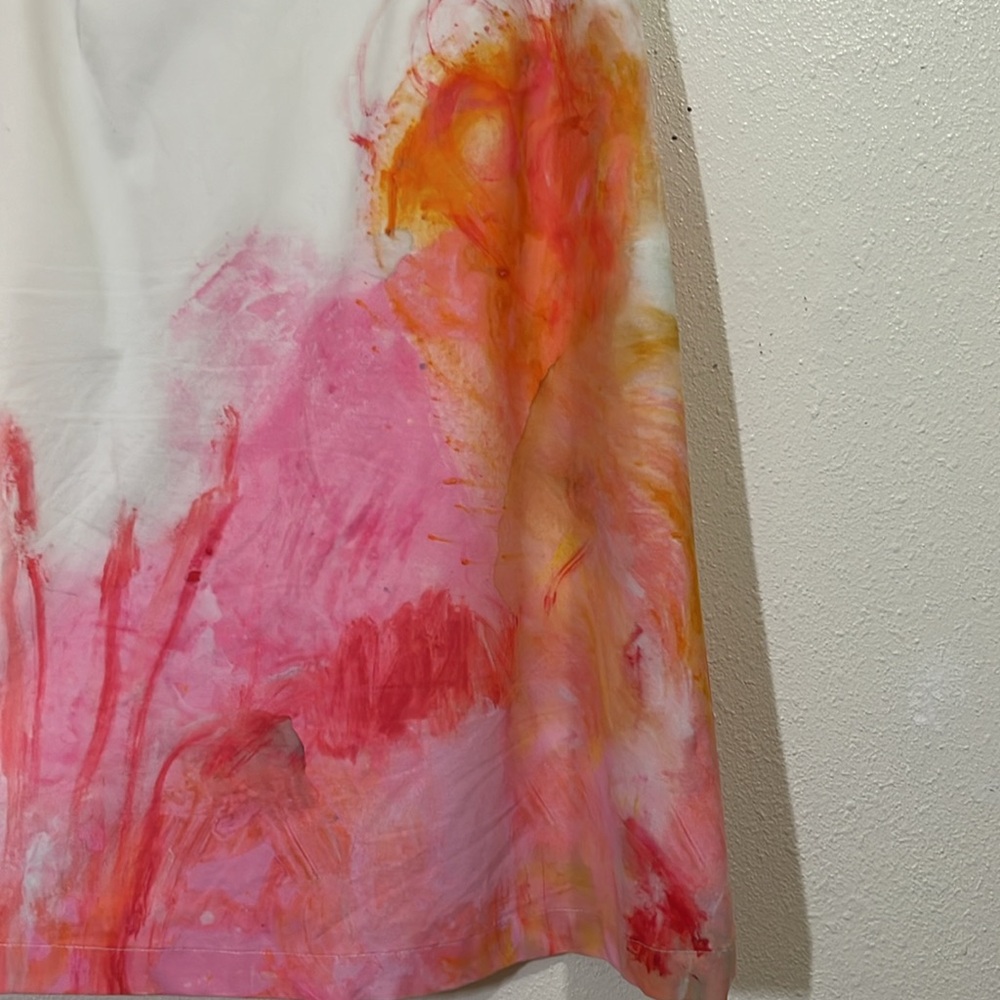 Anthropologie Claire Desjardins A-line skirt with watercolor pattern. Size 4 - Picture 5 of 8